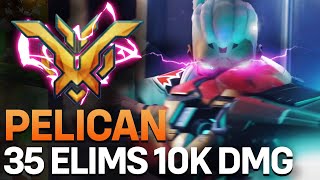 SOJOURNS PELICAN DOMINATING RANKED  35 ELIMS 10K DAMAGE GET POTG FT KILO Overwatch 2 Season 1 [upl. by Ahsema]