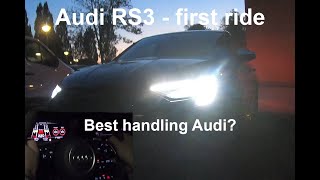 Audi RS3 8Y First ride review [upl. by Kasey960]