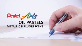 Pentel Arts Oil Pastels Fluorescent amp Metallic  Create your own vibrant artwork [upl. by Shevlo]