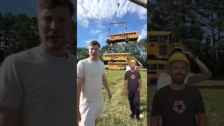 Dual buss🥱🥱🥱🌹 automobile schoolbus funny yellowschoolbus comedy challenge prank superboy [upl. by Nyrmac]