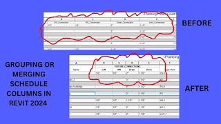 Revit TipHow To Merge Schedule Columns In Revit 2024 revit design [upl. by Ardnoik]