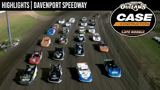 World of Outlaws CASE Late Models at Davenport Speedway August 27 2022  HIGHLIGHTS [upl. by Duer]