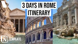 What To Do in Rome For 3 Days  The Best Rome ITINERARY  Map  Tips [upl. by Quickel]