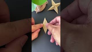 Fold a fun threedimensional fourpointed star for your child You can rotate it on your fingertips [upl. by Hawthorn]