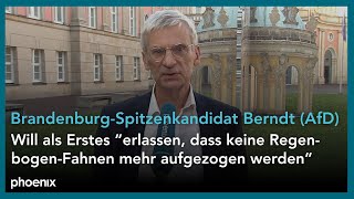 HansChristoph Berndt AfDSpitzenkandidat für die Landtagswahl in Brandenburg  170924 [upl. by Gilpin]