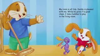 Bunny tidy up his bedroom story for kids  kids bedtime stories [upl. by Anyaled495]