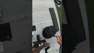 Opening can 19 roofing roofer diy construction solo work job pov florida roof [upl. by Eylsel]