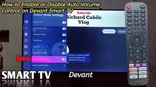 How to Enable or Disable Auto Volume Control on Devant Smart TV [upl. by Ramin399]