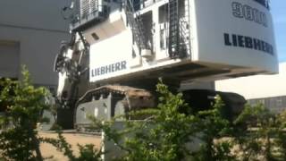 LIEBHERR TEST R 9800 tracked excavator [upl. by Teage]