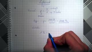 Luftdruck ausrechnen  Formel für Luftdruck [upl. by Sulakcin]