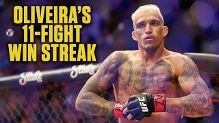 The best of Charles Oliveira’s 11fight win streak  UFC 280  ESPN MMA [upl. by Harlen]