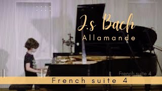 J S Bach Allemande from French Suite 4 BWV 815 Arod Zaliouk Amir [upl. by Hanleigh]