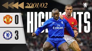 ⏪️ Man United 03 Chelsea  HIGHLIGHTS REWIND  Goals from Hasselbaink and Gudjohnsen  PL 200102 [upl. by Evad]