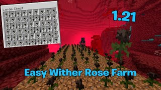 Easy Wither Rose Farm In Minecraft Bedrock 121 [upl. by Varin]