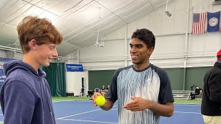 Nishesh Basavareddy 2024 Charlottesville Challenger Semifinalist [upl. by Nerrak]