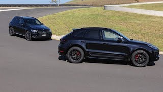 Mercedes AMG GLC43 vs Porsche Macan GTS [upl. by Marelda]