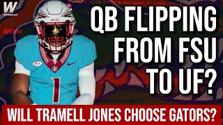 QB FLIPPING FROM FSU TO UF  Tramell Jones RPM to leave FSU Football  Florida Gators Recruiting [upl. by Ymorej572]