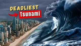 Top 4 Massive Tsunami Waves  Deadliest Natural Disasters  Factual IQ [upl. by Ayyidas]