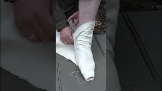 Portyanki tutorial military army socks for reenacting [upl. by Cramer]