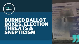 Oregon election workers face misinformation threats police seek culprit in ballot box arsons [upl. by Ahsaet]