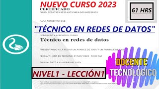 Lección 1 nivel 4  Técnico en informática Capacitate para el empleo Carlos Slim [upl. by Isoais]