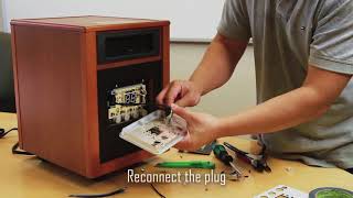 Infrared Heater  Dr968 Power Button Repair Tutorial [upl. by Gniw28]