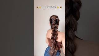 Big braid 🎀 easy hairstyle [upl. by Rehpotsirahc865]