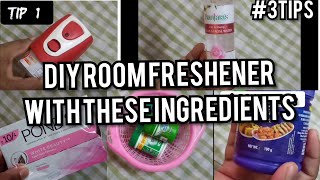 DIY HOMEMADE ROOM FRESHENERMAKE USE OF ALL THE READILY AVAILABLE INGREDIENTS IN YOUR HOME3TIPS [upl. by Aronal]