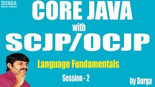 Core Java with OCJPSCJP Language Fundamentals Part2  Data Types part1 [upl. by Nickolas227]