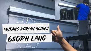 DIY  SHOPEE VS FB  MURANG KOREAN BLINDS  INSTALLING KOREAN BLINDS [upl. by Eseryt]