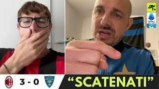 MILAN LECCE 3 0  TIFOSI MILANISTI CARICHI “SALUTATE LA CAPOLISTA…”  TIFOSIAMO [upl. by Areyk]