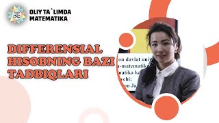 Differensial hisobning bazi tadbiqlari 2dars [upl. by Chill854]