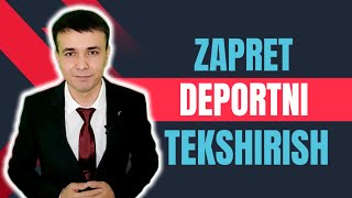 ZAPRET DEPORTNI TEKSHIRISH 2024 [upl. by Acisse679]