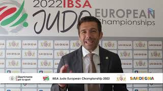 Intervista a Pino Maddaloni  IBSA Judo European Championship 2022 [upl. by Annua]