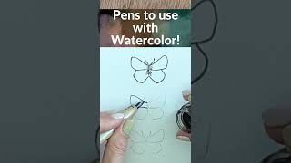 Which Pen Should You Use With Watercolor Three clever options [upl. by Nnylanna]