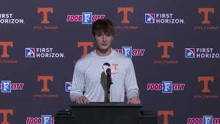 Vols QB Jake Merklinger discusses spring practice  Tennessee Football [upl. by Win559]