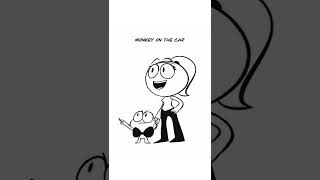 Monkey On The Car Animation Meme [upl. by Reinwald711]