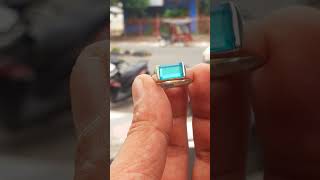 natural chrysocolla in chalcedony origin bacan indonesia 🥰👍 [upl. by Madel]