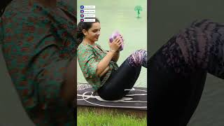 Russian Twists With Weights Build Core Strength and Stability  Daily Yoga  Yoga Life yoga short [upl. by Hsuk]