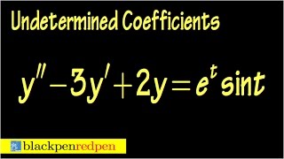 undetermined coefficients diff eq sect4519 [upl. by Paderna597]