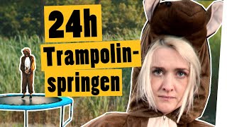 Challenge 24 Stunden Trampolinspringen  „Das schaffst du niequot [upl. by Ahsinad]