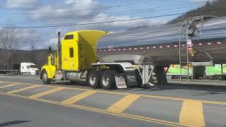 2 Peterbilt 579s amp Volvo VNR at Loves Canaan NY [upl. by Hsac]