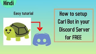 How to setup Carl Bot in your Discord Server for FREE  2020 in Hindi [upl. by Sessler]