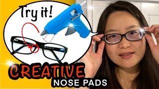 CREATIVE HACKS  DIY CUSTOM NOSE PADS FOR GLASSES FOR FREE  WATCH THIS IF YOU WEAR GLASSES [upl. by Archibald270]