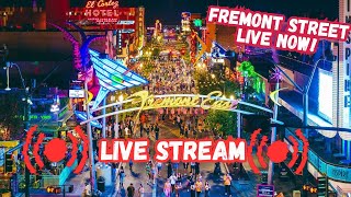 Las Vegas LIVE Fremont street Vegas LIVE Now [upl. by Lieno437]