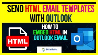 🔥 How To Embed HTML in Outlook Email  Microsoft 365 amp Outlook Live [upl. by Yettie]