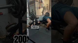 Bench 200lbs x 16 [upl. by Lysander]