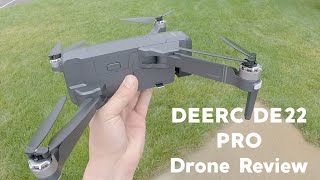 DEERC DE22 Pro Drone Review [upl. by Susanne]