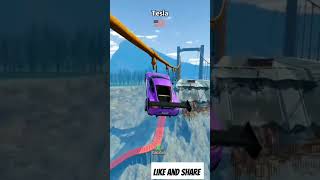 Which 😂 car JUMPS BETTER 🫠 beamngdrive gamingshorts shorts [upl. by Ilrahs]