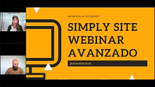 Aprende a crear tu propia web con Simply Site opciones avanzadas  Webinar Nominalia [upl. by Busiek767]